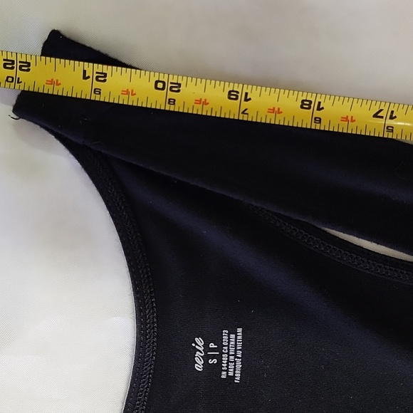 AERIE Just Dropped Collection Black Sleeveless Racerback High Waist Jumpsuit - Picture 7 of 10